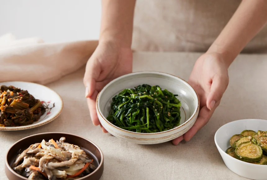 치유본 건강밥상 시금치 나물 반찬